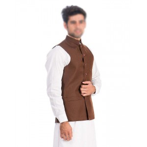 Kamaal Khan Brown West Coat For Men - KK-31